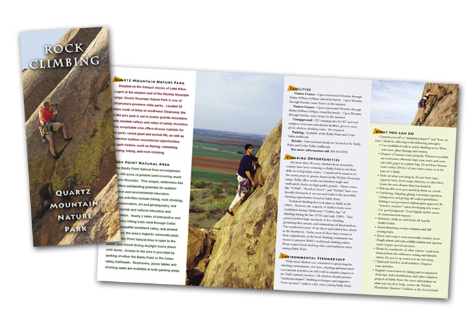 Quartz Mountain Climbing Brochure